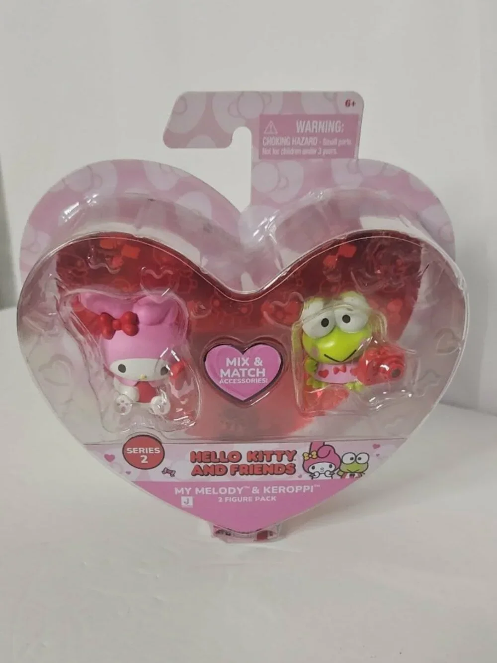 New Sealed Hello Kitty & Friends My Melody & Keroppi Valentine 2 Pack